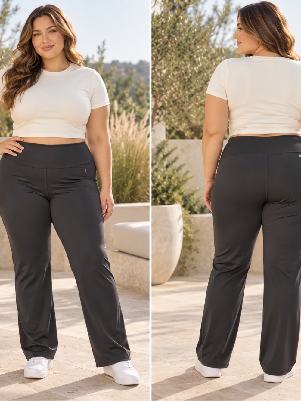 Danskin Semi Fitted Yoga Pants— Charcoal size XL 16/18